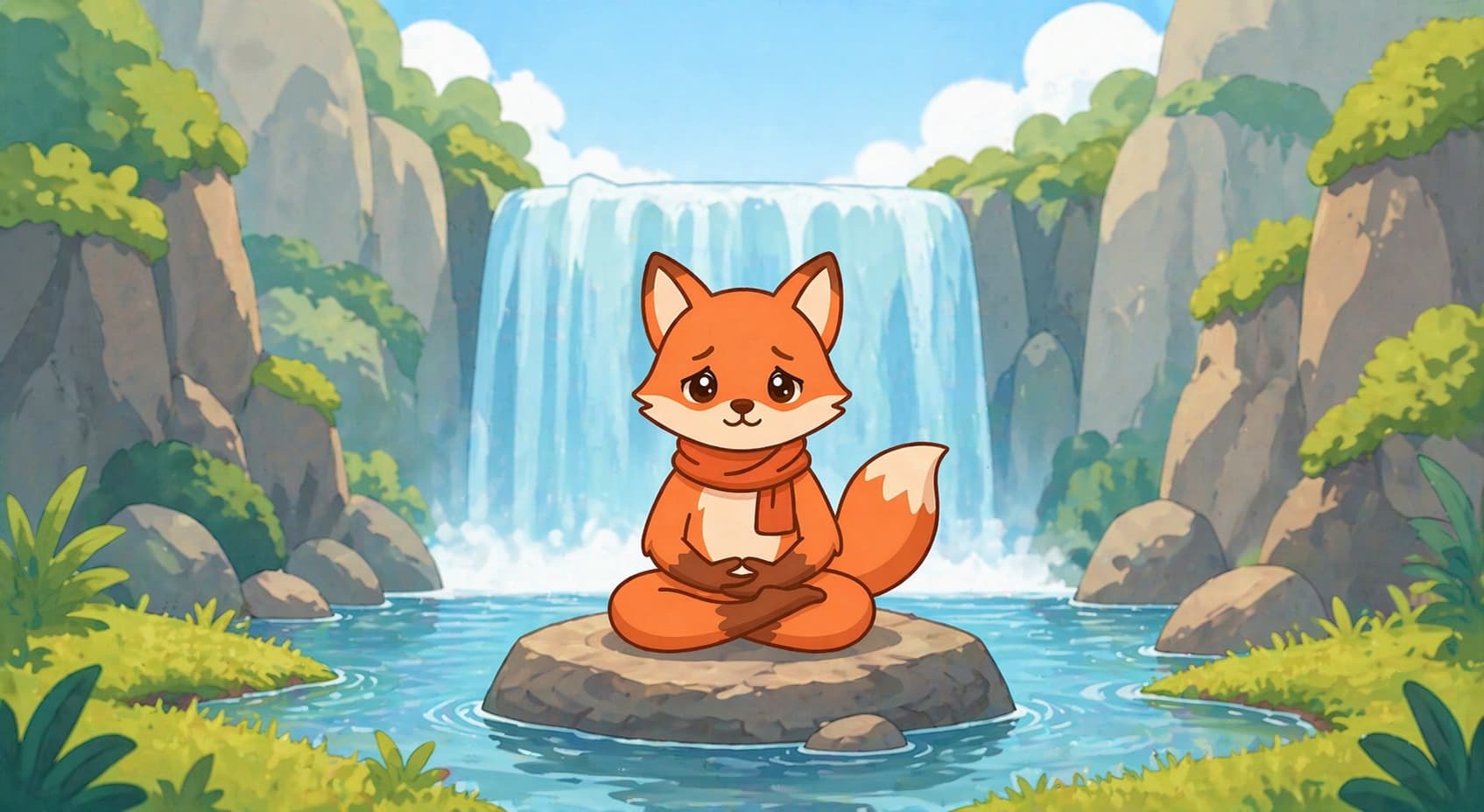 Zorio meditation app for beginners showing 1-minute breathing session screen